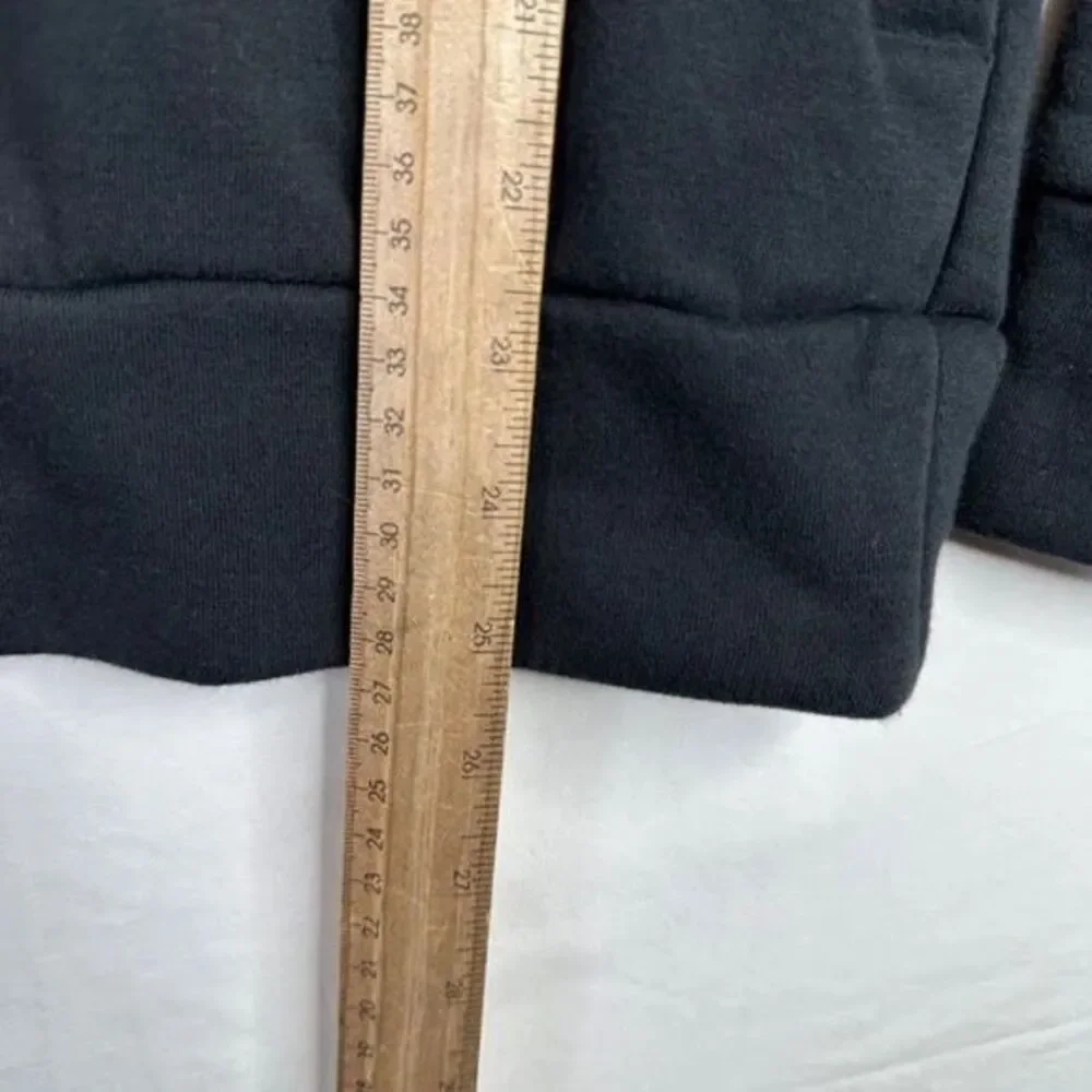 Adidas Mens Black Three Stripe‎ Hoodie Size Medium
